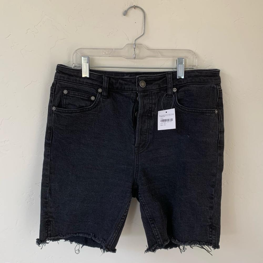 Free People faded black cut off Bermuda’s